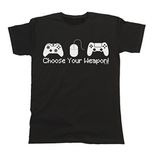 Hombres-y-Damas-Choose-Your-Weapon-T-Shirt-Mens-Ladies-Unisex-Fit-VIDEO-GAMER-Console-Lover-0
