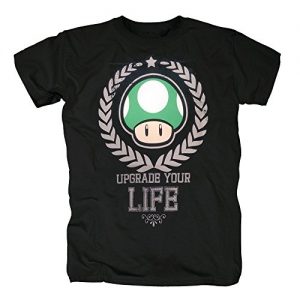 TSP-Nintendo-Upgrade-Your-Life-Camiseta-para-Hombre-XL-Negro-0
