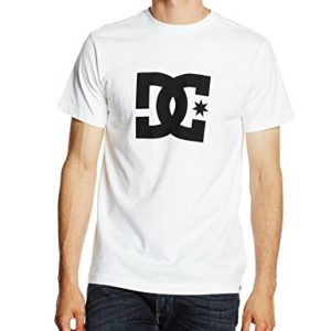 DC-Shoes-Star-SS-Camiseta-para-hombre-color-blanco-talla-L-0